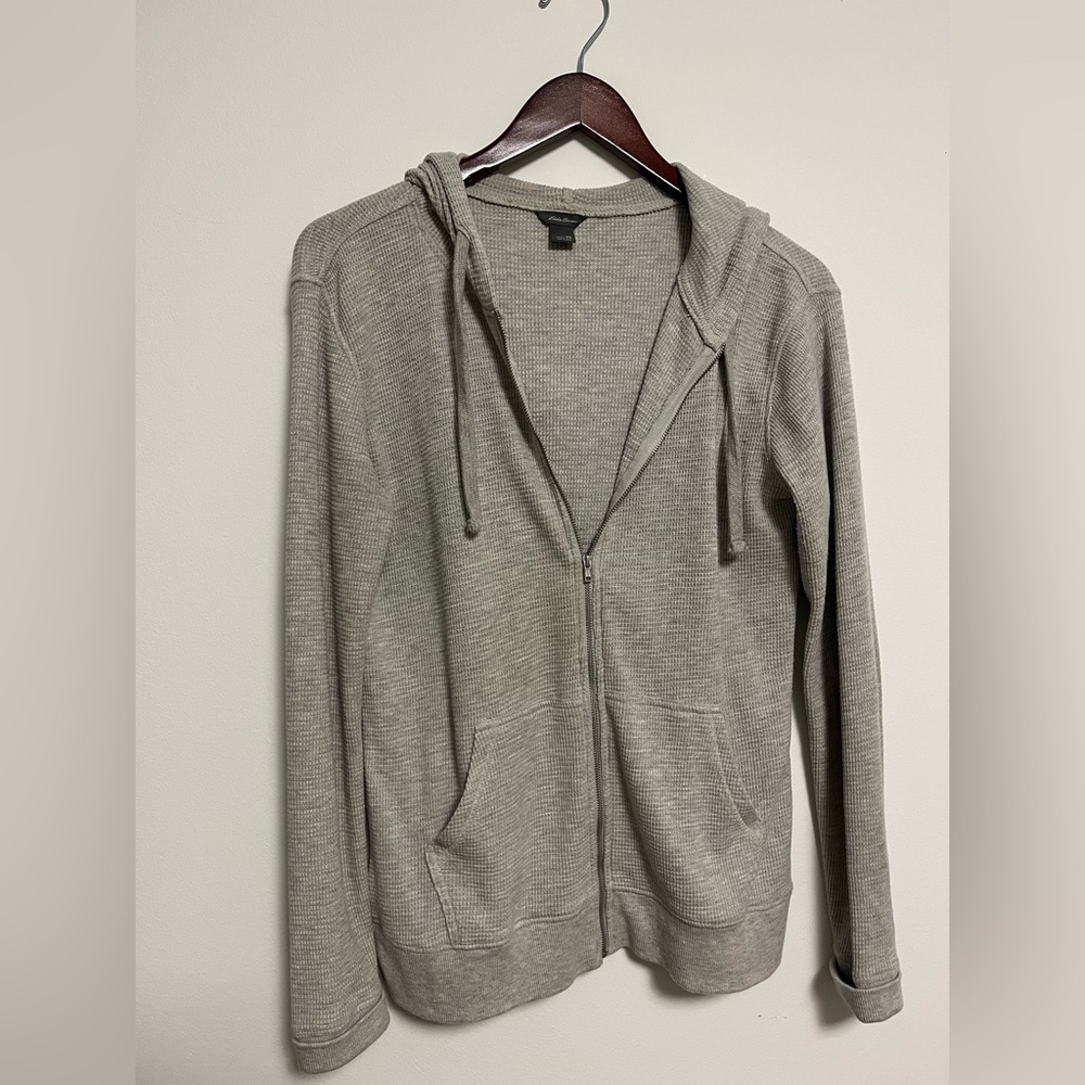 Eddie Bauer Waffle Zip Up Hoodie